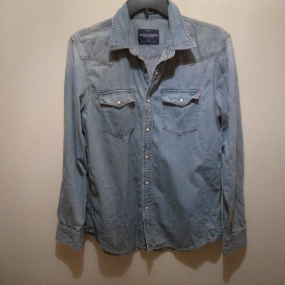 American Eagle denim shirt size L